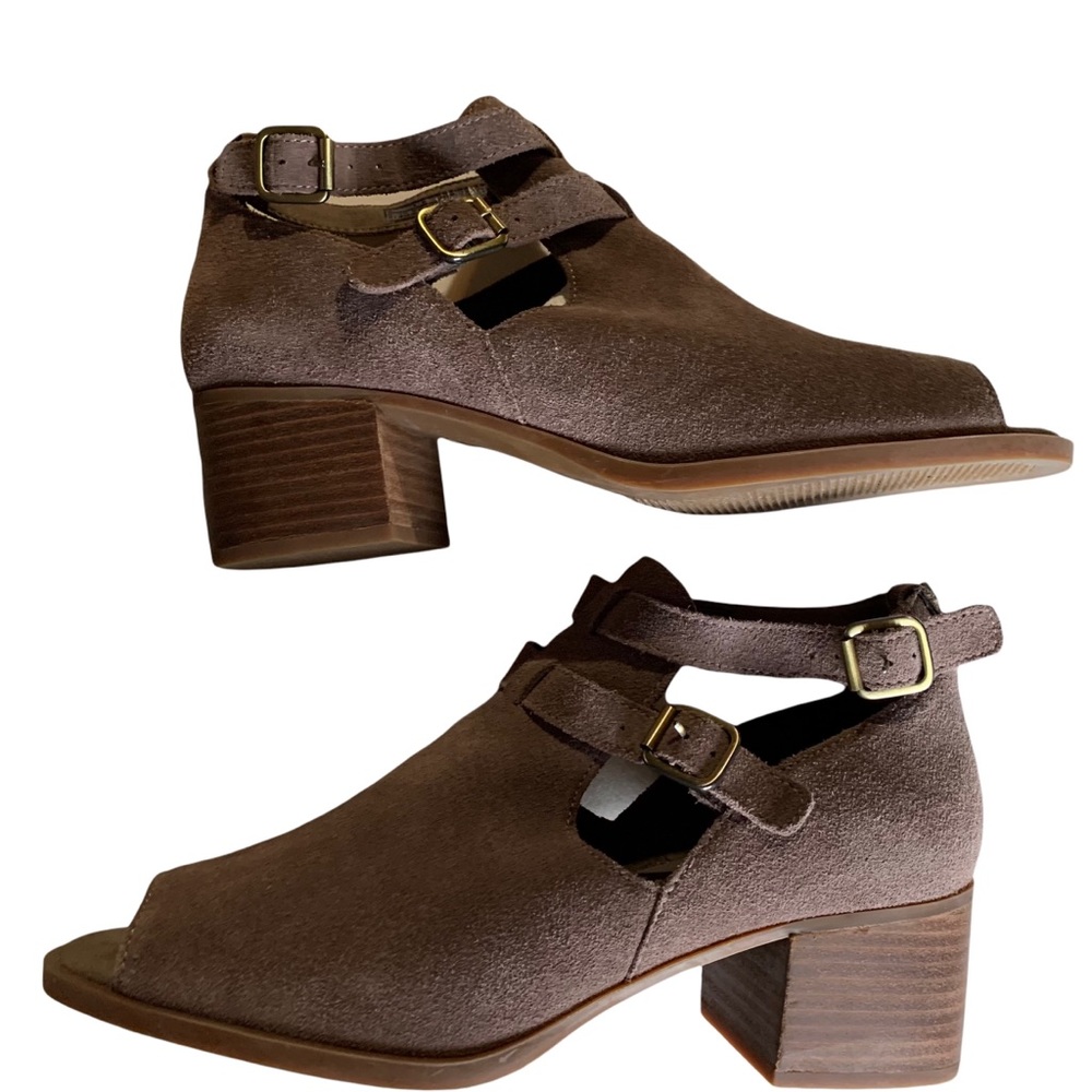 Kookaburra by UGG Peep Toe Suede Shoes Size 8 1/2